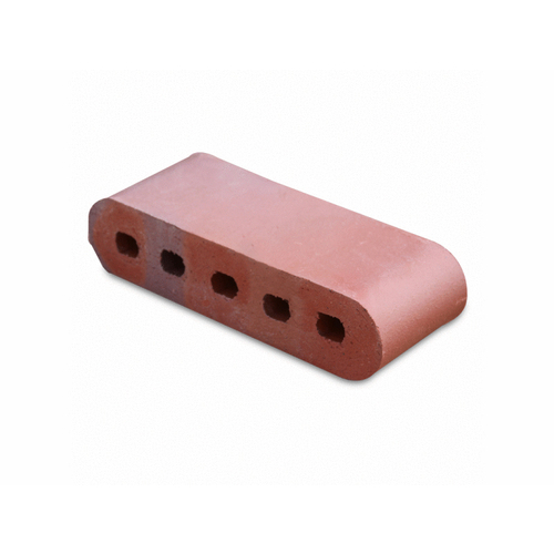 Pacific Clay Brick Products 074552000 9" Red Flashed Cored Double Bullnose Coping