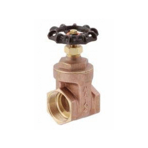 1/2" Brass Gate Valve - Threaded & Sweat Gold