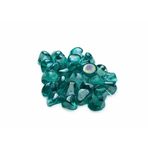 BONFIRE GLASS USA BF-S1956 10# 1" Ocean Green Diamonds