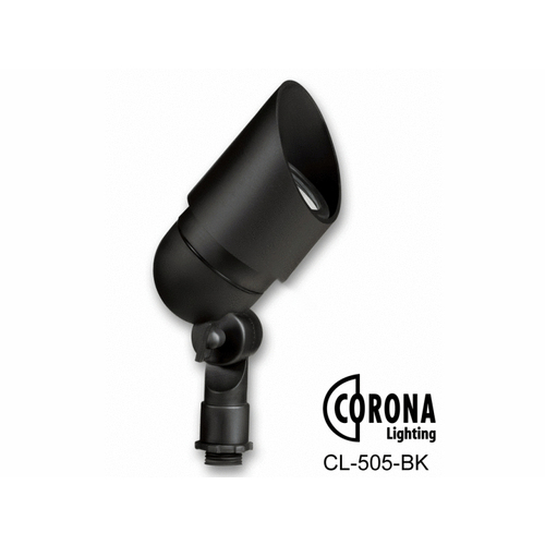 CORONA LIGHTING INC CL-505-BK Black Aluminum Mini Bullet Light Fixture With Mr-16 Socket - No Lamp 20w