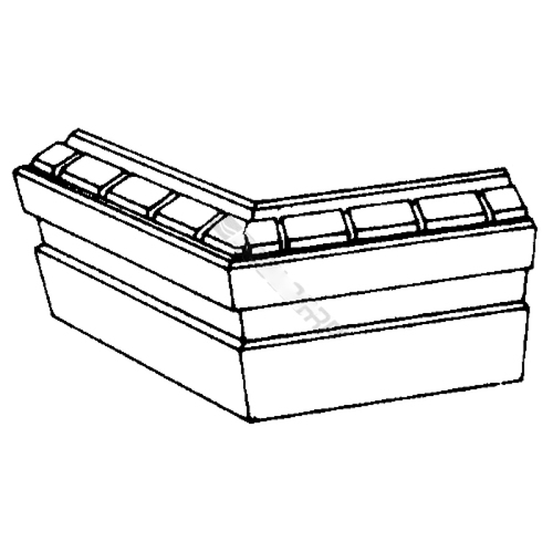 Mortex DX45W White 45 Drain Rite Angle