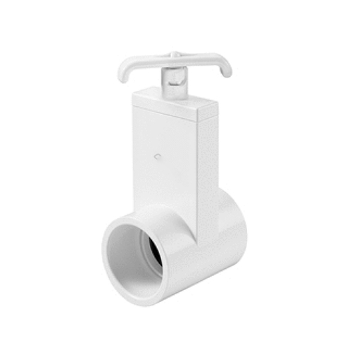 Magic Plastics 0401-25 2.50" Slip X Slip Uni-body Valve White