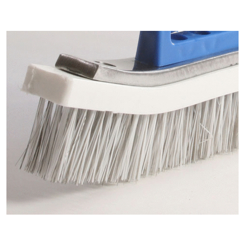 PoolStyle PS203 18" Wall Whale Brush With Stainless Steel Nylon Bristles Blue