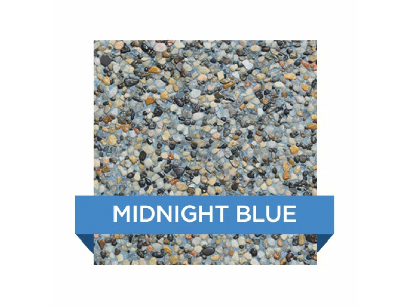 C.L. Industries CSMIDBLUE 80lb. Midnight Blue Natural Pebble
