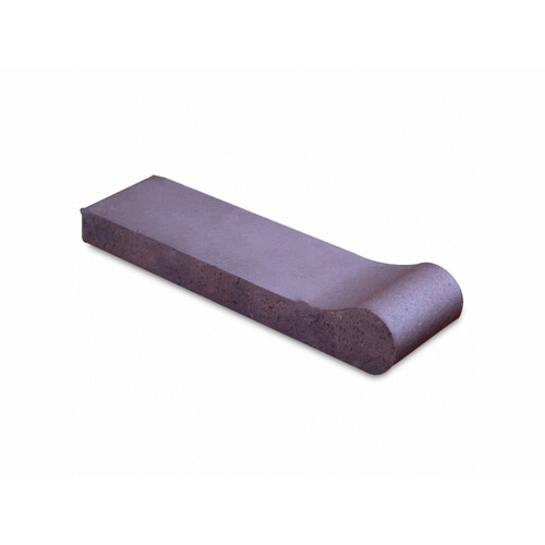 Pacific Clay Brick Products 076512200 3-5/8" X 1-1/4" X 12-1/2" Sgmi Medium Iron Spot Safety Grip Bullnose Coping