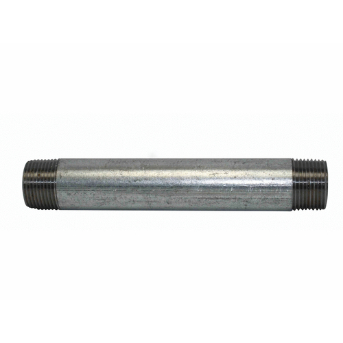 3/4" X 6" Galvanized Pipe Nipple Silver