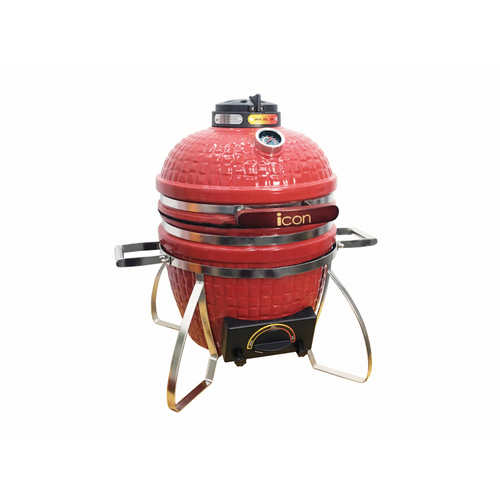 PHASE 2 LLC CG-101CACSPN1-G Icon Red Portable Ceramic Grill & Cover