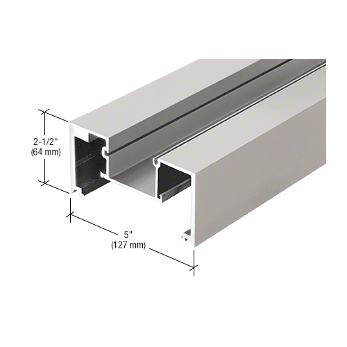 CRL-U.S. Aluminum BR31511 Vertical Mullion for Series BR606 - 24'-2", Clear Anodized Class 1