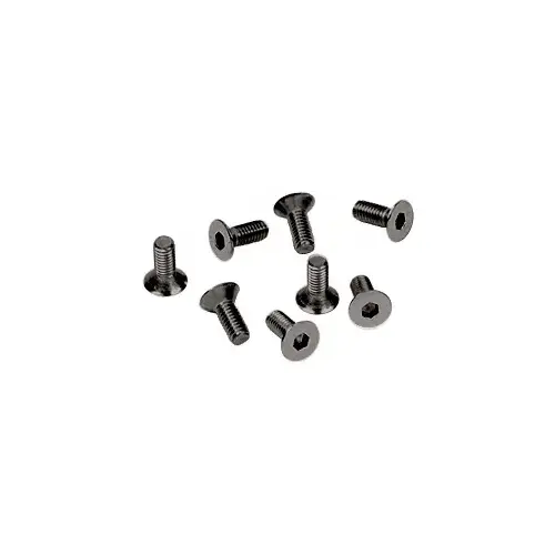 Gun Metal 5 mm x 12 mm Cover Plate Flat Allen Head Screws