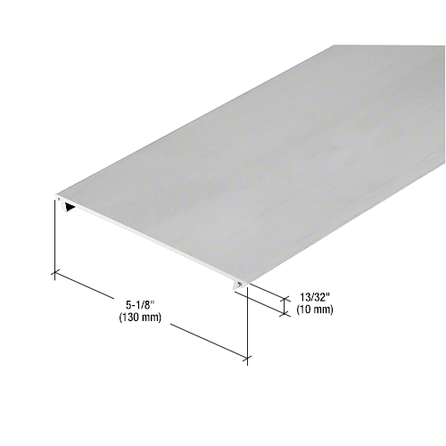 CRLU.S. Aluminum BW46312 Horizontal Flat Insert, Class I Clear