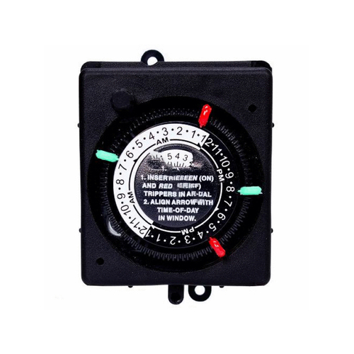 120v 24hr Spst Panel Mount Timer W/ Override