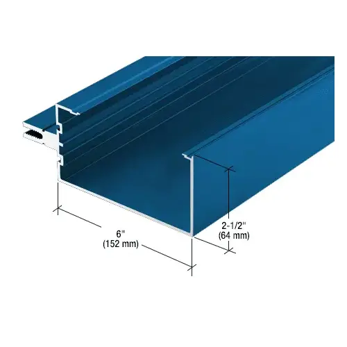 CRL-U.S. Aluminum BW46471 Open Back Horizontal Mullion, Custom Paint- 24'-2"
