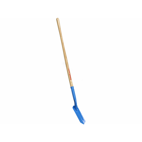 3" General Purpose Blue Trench Shovel With Wood Handle