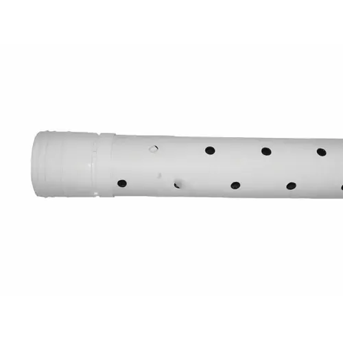 ADVANCED DRAINAGE SYSTEMS 03520010 3 In. X 10 Ft. HDPE Perforated Sewage & Drainage Pipe White