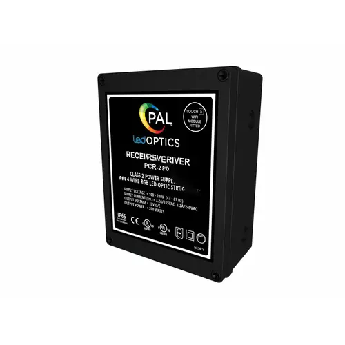 Pal Lighting 42-PCR-200UW 200w Color Rem Ctrl Xfmr W/ Cloning & Wi-fi