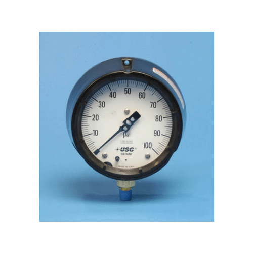 NISCO 450B 45 02LA110 4-1/2" Fg 100 Psi Dry Pressure Gauge