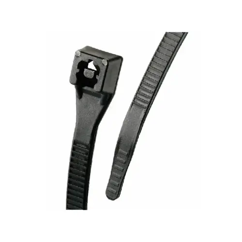 100/bag 11" Extreme 50# Black Cable Tie