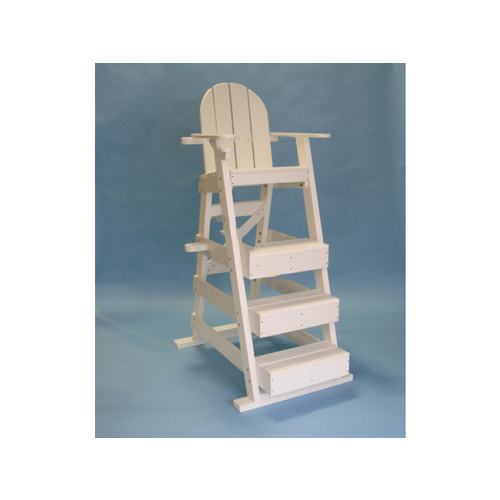 White 3-step Lifeguard Chair W/ 50" Seat