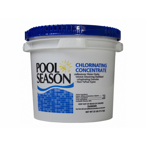 Pool Season 12000140 25# Pool Season Chlor Concentrate White