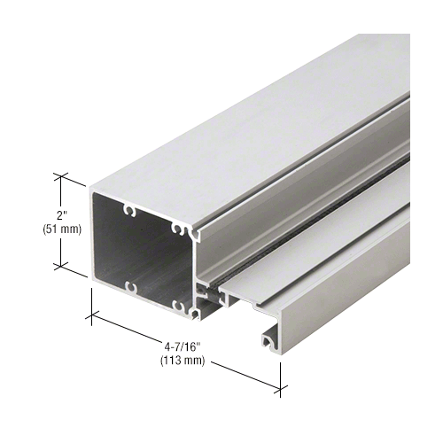 Clear Anodized Vertical Mullion 2" x 4-1/2" - 24'-2"