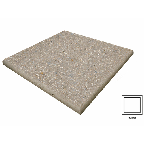 Artistic Pavers 4SBCSLCF12 12" X 12" Cafe Shellock Four Sided Bullnose Coping