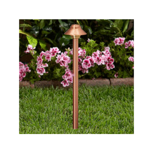 VISTA PROF OUTDOOR LIGHTING PR-2165-CSN-2.5-W-T3 16-1/2"h X 3-1/2" Natural Copper Led T3 Path Light 2.5w