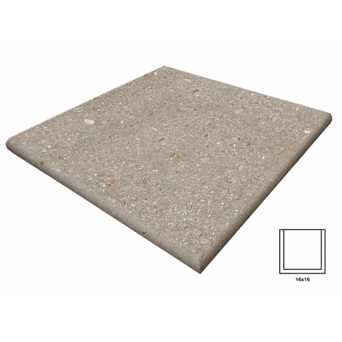 Artistic Pavers 3SBCSLCF16 16" X 16" Cafe Shellock Triple Sided Bullnose Coping