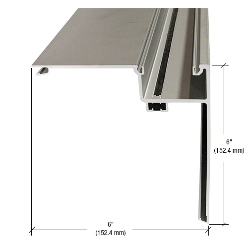 Clear Anodized 90 Degree Corner Half Section - 24'-2"