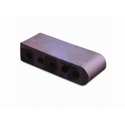 Pacific Clay Brick Products 074502900 12" Brown Flashed Cored Bullnose Coping