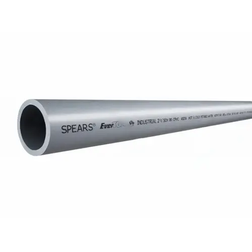 Spears Manufacturing PD-800-020C 2" X 20' Sch80 Cpvc Pipe Gray