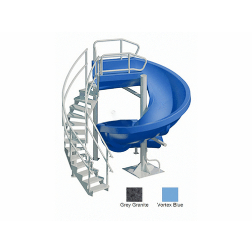 S.R. SMITH 695-209-33 Blue Open Vortex 360 Slide With Staircase