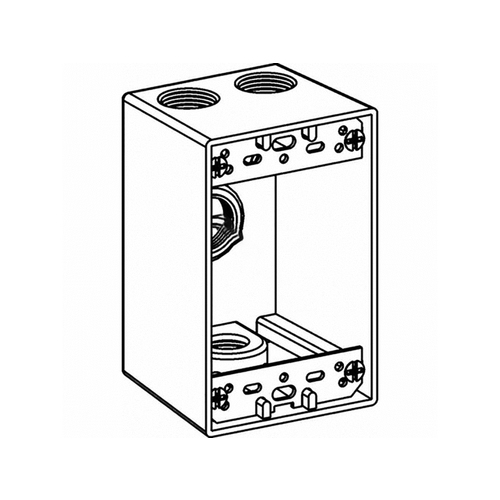 ORBIT INDUSTRIES INC 1DB75-4 1-gang Deep Box W/ 4 .75" Holes