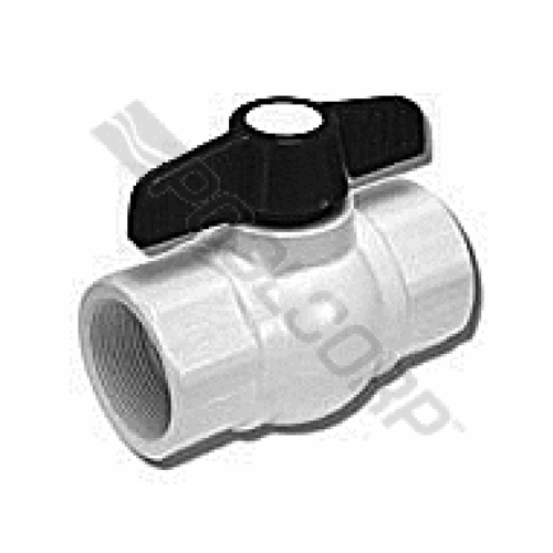 2-1/2" White Pvc Ball Valve Solvent