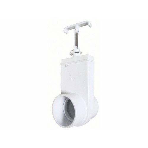 Hydroseal Locking Slice Valve 2" Spigot X 2" Spigot White