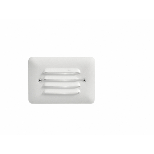 3000k Louvered Led Mini Step Light In Textured White