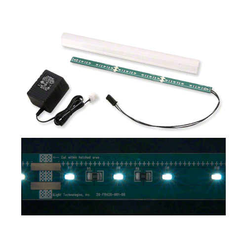 CRL LEDPKCW1 Cool White 12" Long LED Strip Light (Sample Kit)