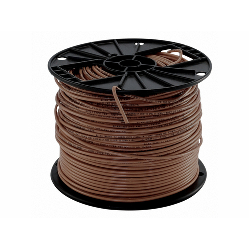 REGENCY WIRE & CABLE 22971601 500'/rl #12 Brown Thhn Stranded Wire