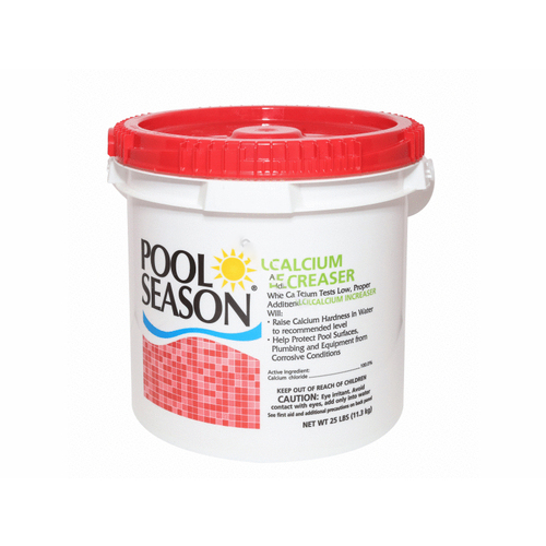 Pool Season 12000168 12/lyr 25# Pool Season Calcium Increaser White