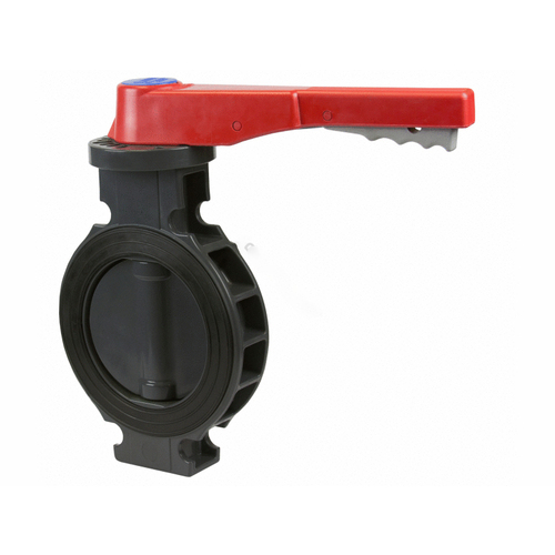 3" Black Sch80 Wafer Butterfly Valve Epdm With Lever Handle