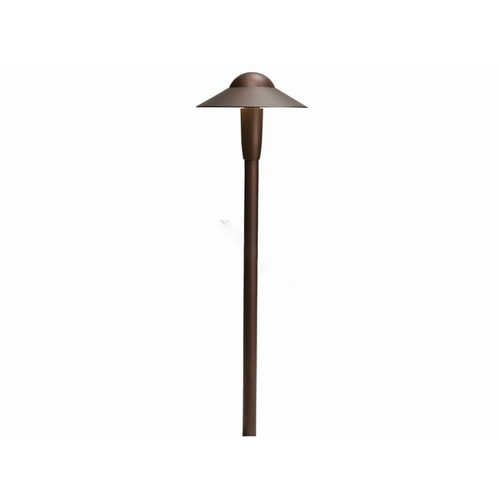 6 Inch Dome 2700k Led Path Light Textured Architectural Bronze