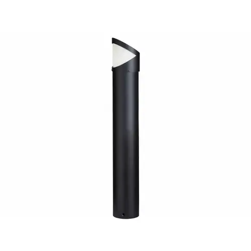 Textured Black Side Throw Led Bollard 2800k