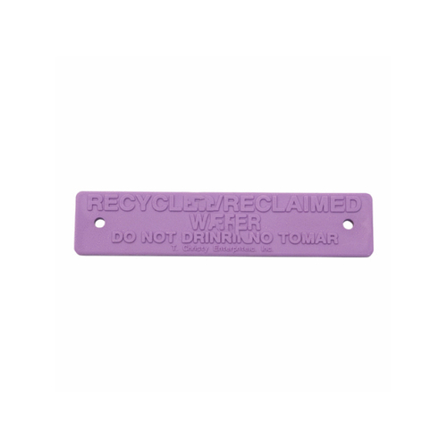 IPS Corporation 3800 Reclaimed Valve Box Id Tag