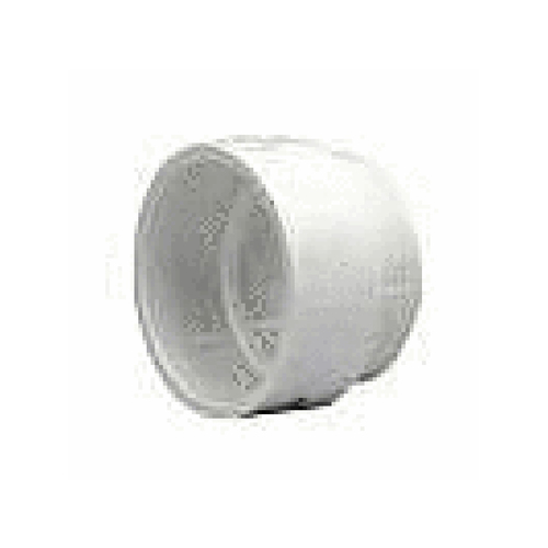 4" White Dwv/sch40 Spigot X S&d Hub Pvc Adapter Bushing