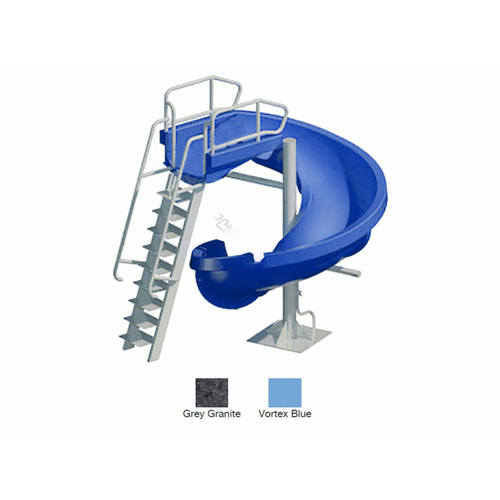 Blue Open Vortex 360 Slide With Ladder