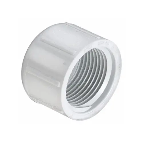 1.5" Fipt Sch40 Pvc Cap White