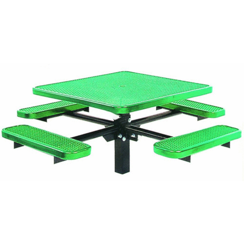 75" Square Fusion Advantage Finish Pedestal Inground Mount Table Variety Of Combinations