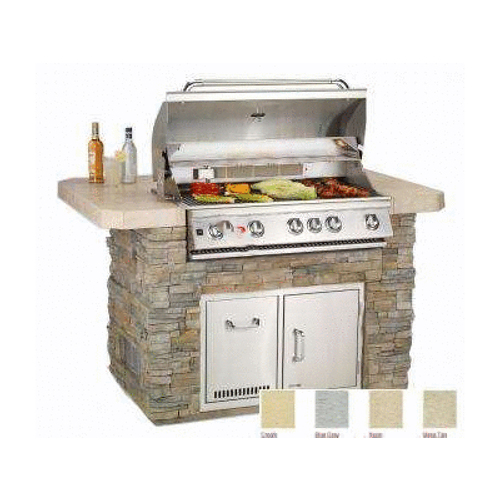 Bull Outdoor Products 31004 Stucco Master Q Kitchen Island