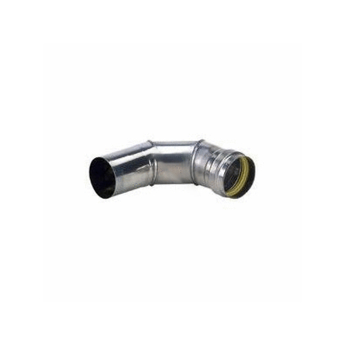 Z-vent Stainless Steel Single Wall 45 Deg Elbow 4"