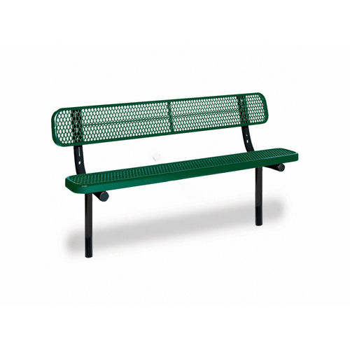 Anova F1061 6' Fusion Advantage Finish Victory Permanent Bench With Back Variety Of Combinations