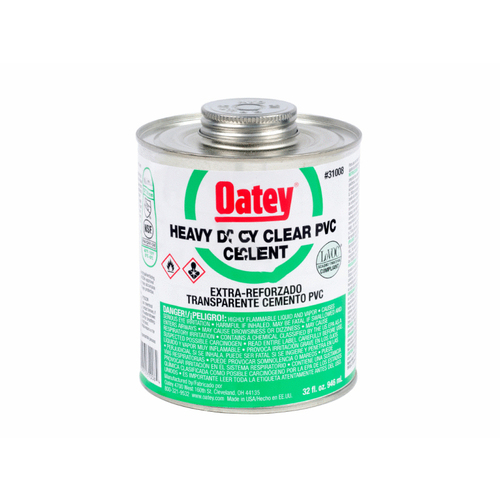 Oatey Supply Chain Services Inc 31008 32oz Pvc Heavy Duty Clear Cement